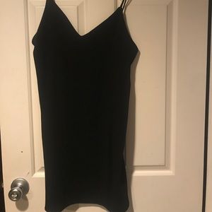 Black shift dress